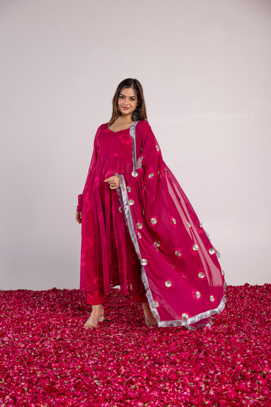 SHUBH GULAAL SUIT SET